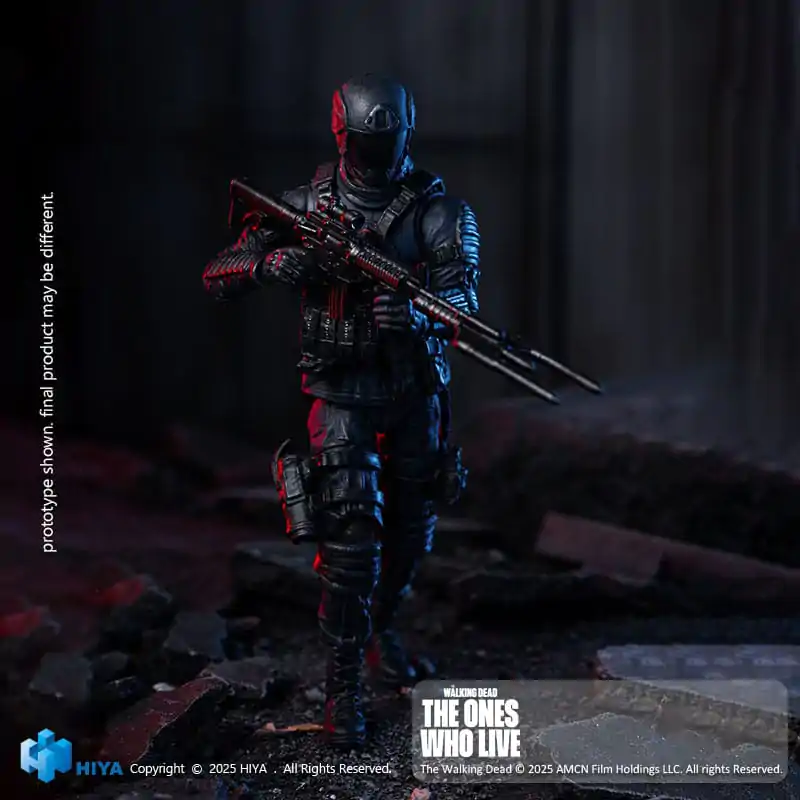 The Walking Dead: The Ones Who Lived Exquisite 1/18 CRM Soldier Mini akciófigura 10 cm termékfotó