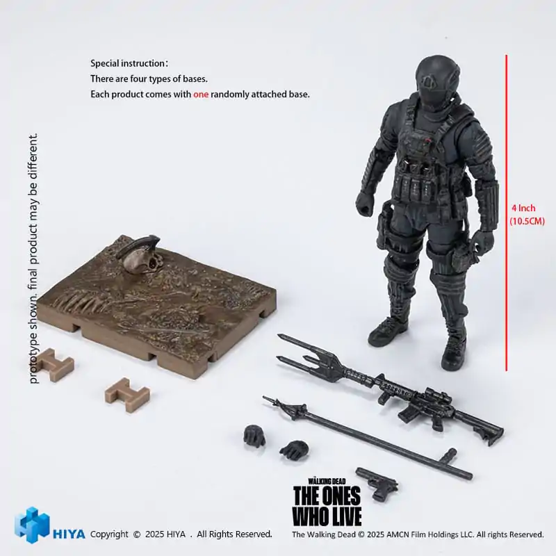 The Walking Dead: The Ones Who Lived Exquisite 1/18 CRM Soldier Mini akciófigura 10 cm termékfotó