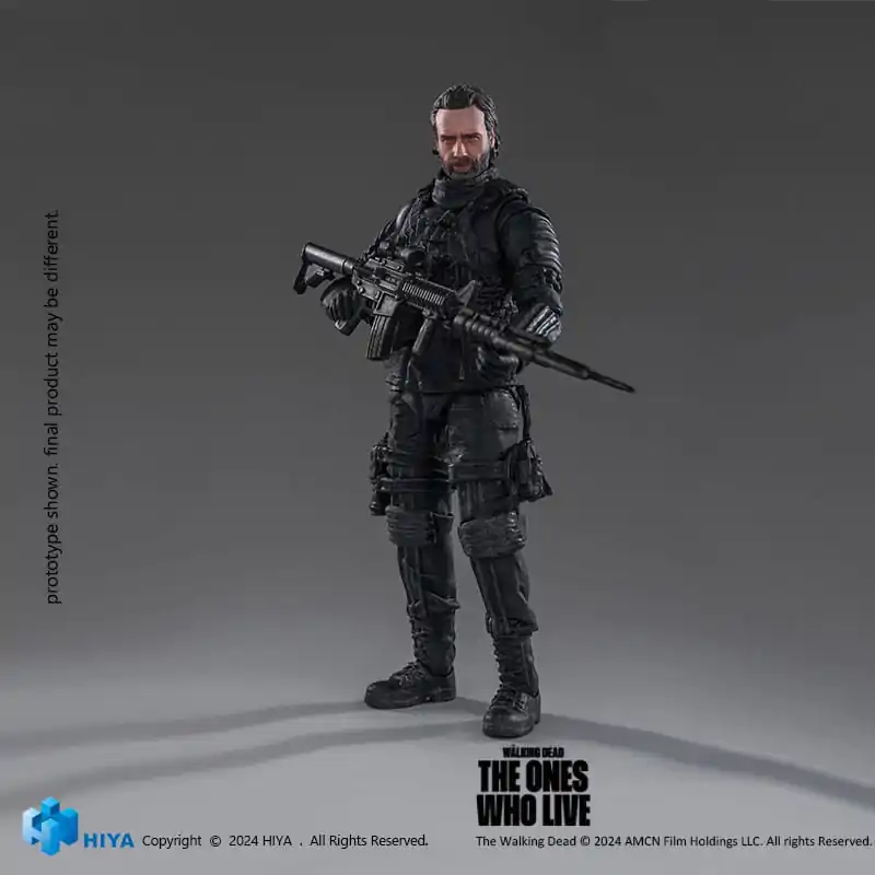 The Walking Dead: The Ones Who Lived Exquisite 1/18 Daryl Dixon Dark Eyes Walker Mini akciófigura 11 cm termékfotó