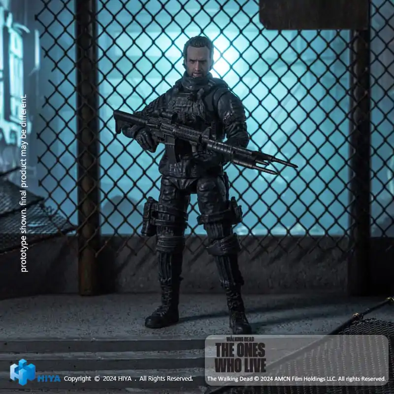 The Walking Dead: The Ones Who Lived Exquisite 1/18 Daryl Dixon Dark Eyes Walker Mini akciófigura 11 cm termékfotó