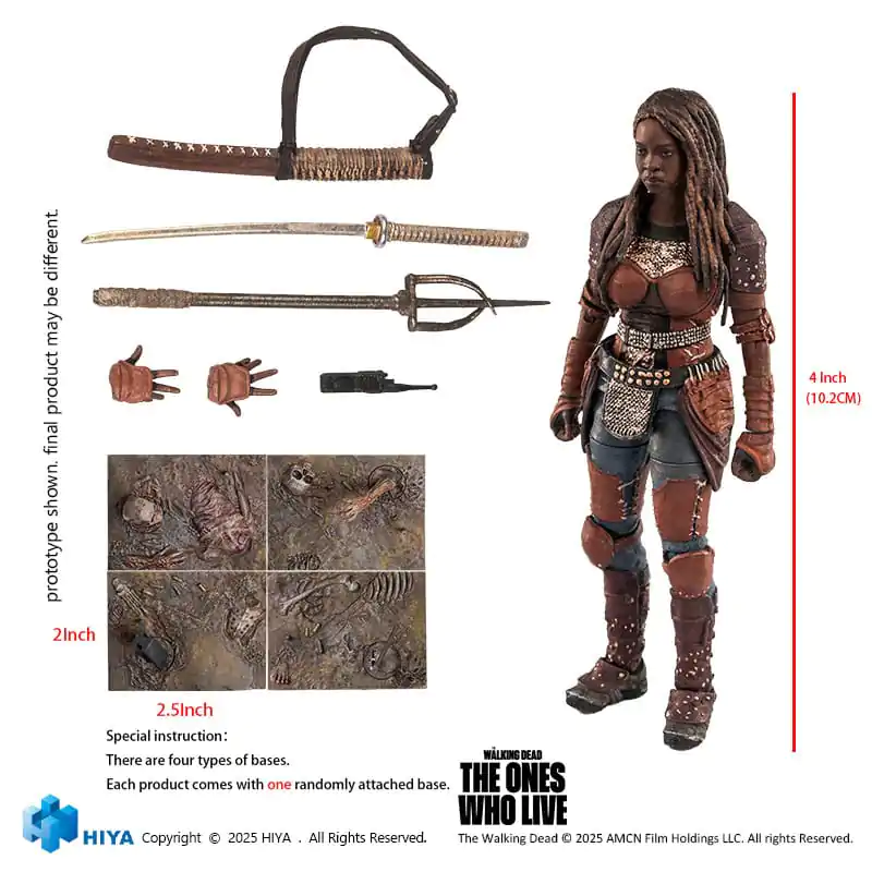 The Walking Dead: The Ones Who Lived Exquisite 1/18 Michonne Mini akciófigura 10 cm termékfotó