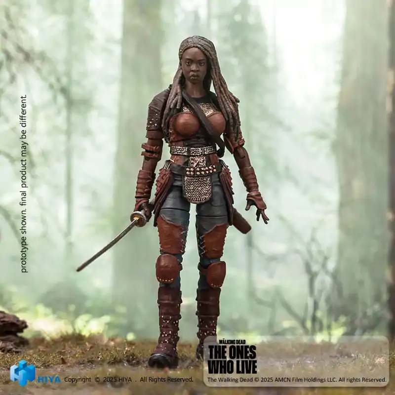The Walking Dead: The Ones Who Lived Exquisite 1/18 Michonne Mini akciófigura 10 cm termékfotó