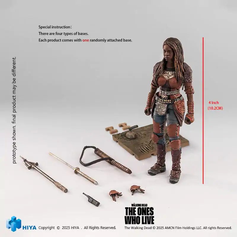 The Walking Dead: The Ones Who Lived Exquisite 1/18 Michonne Mini akciófigura 10 cm termékfotó