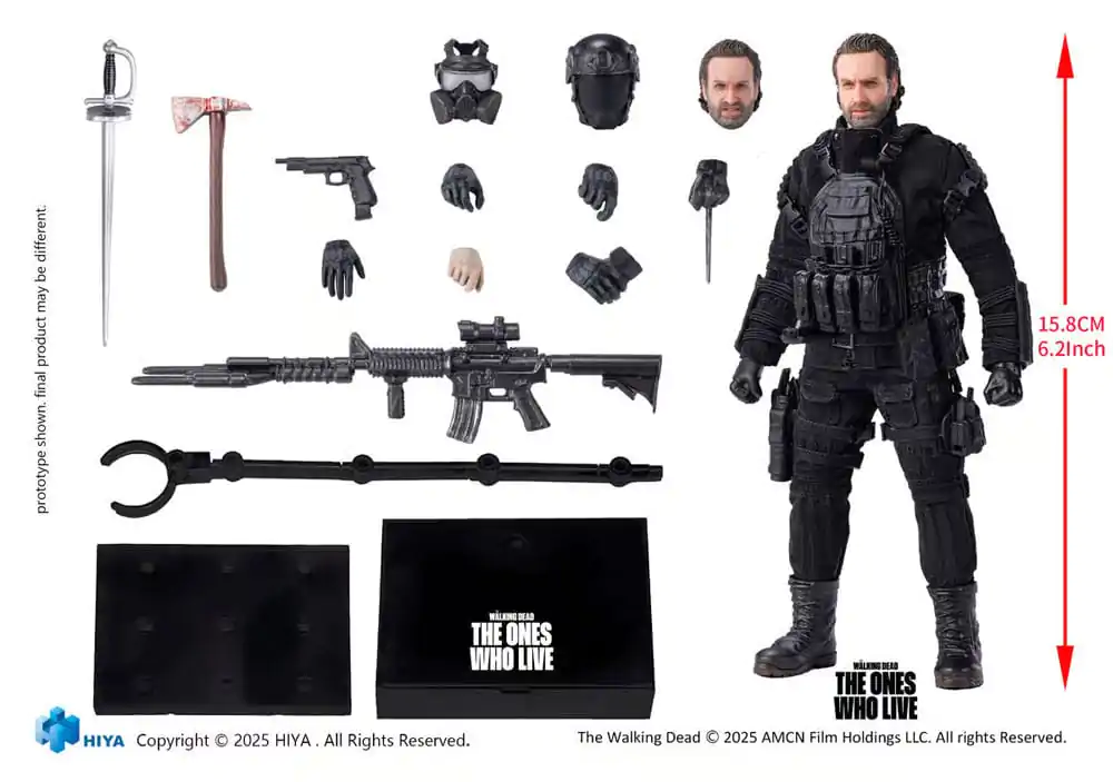 The Walking Dead: The Ones Who Lived Exquisite Super Series 1/12 Rick 16 akciófigura cm termékfotó