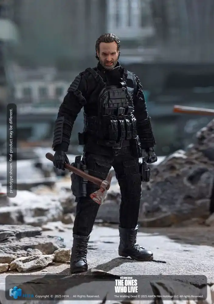 The Walking Dead: The Ones Who Lived Exquisite Super Series 1/12 Rick 16 akciófigura cm termékfotó