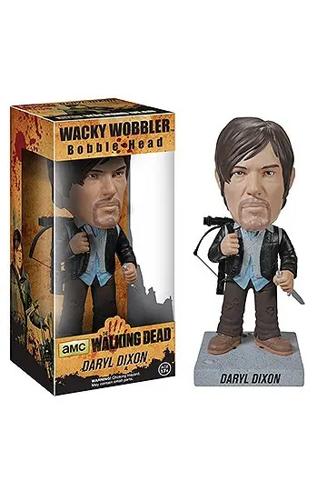 The Walking Dead Wacky Wobbler Bobble-Head New Biker Daryl bólogatós figura 18 cm termékfotó