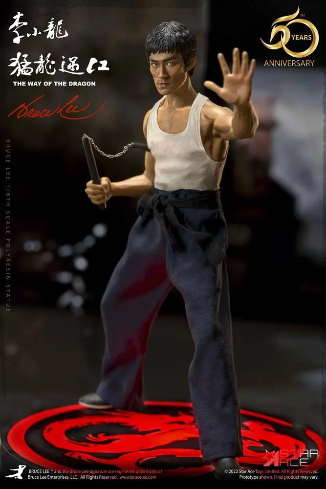 The Way of the Dragon My Favourite Movie 1/6 Tang Lung (Bruce Lee) (Deluxe Version) szobor figura 32 cm termékfotó