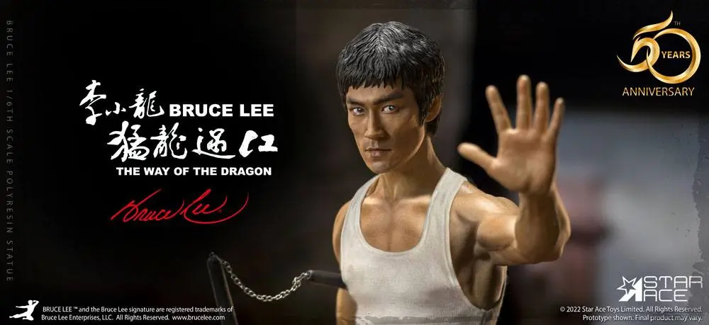 The Way of the Dragon My Favourite Movie 1/6 Tang Lung (Bruce Lee) (Deluxe Version) szobor figura 32 cm termékfotó