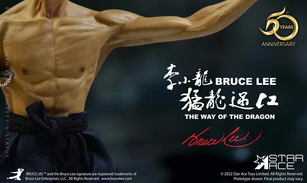 The Way of the Dragon My Favourite Movie 1/6 Tang Lung (Bruce Lee) (Deluxe Version) szobor figura 32 cm termékfotó