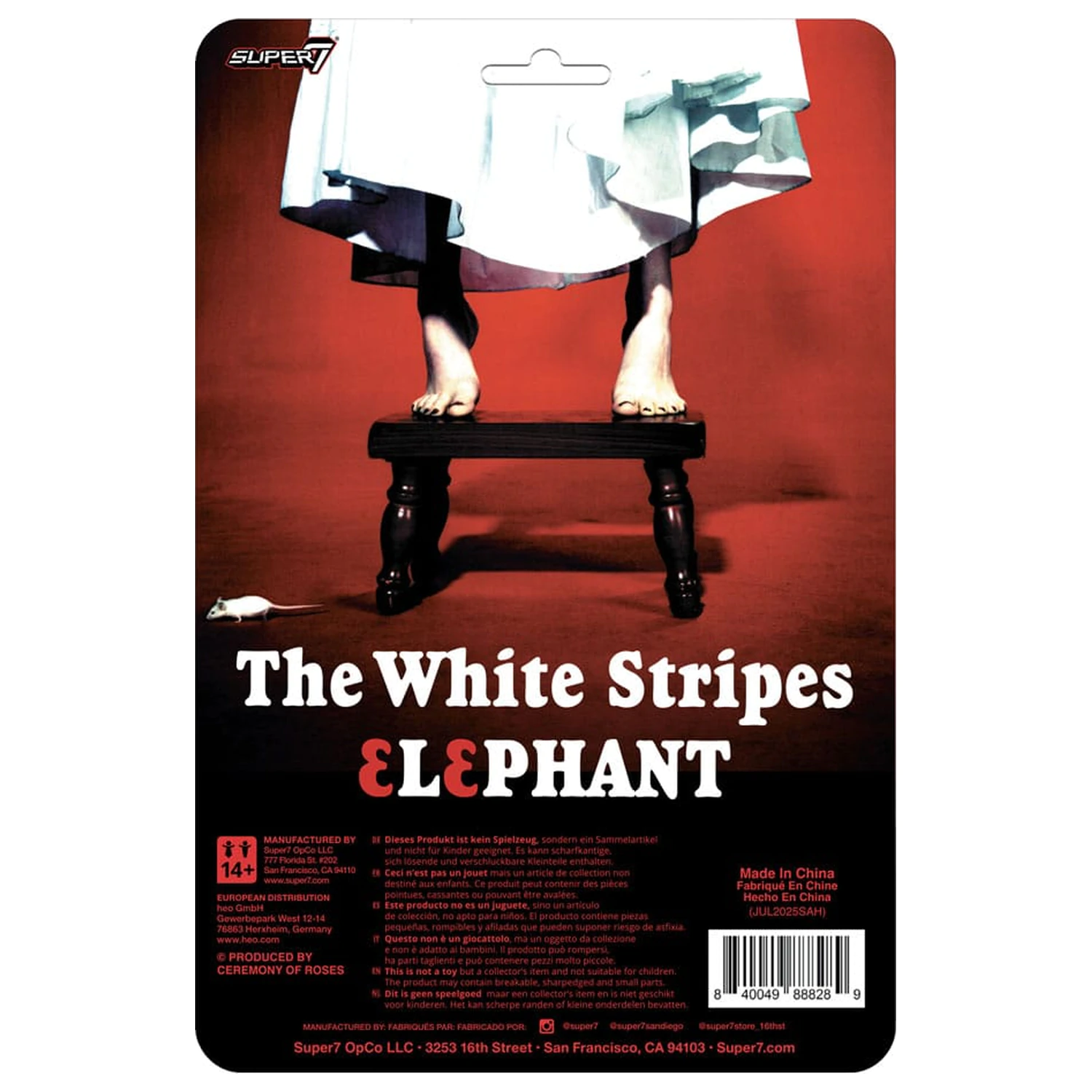 The White Stripes ReAction Action 2 db-os figura csomag Wave 02 The White Stripes (Elephant) 10 cm  termékfotó