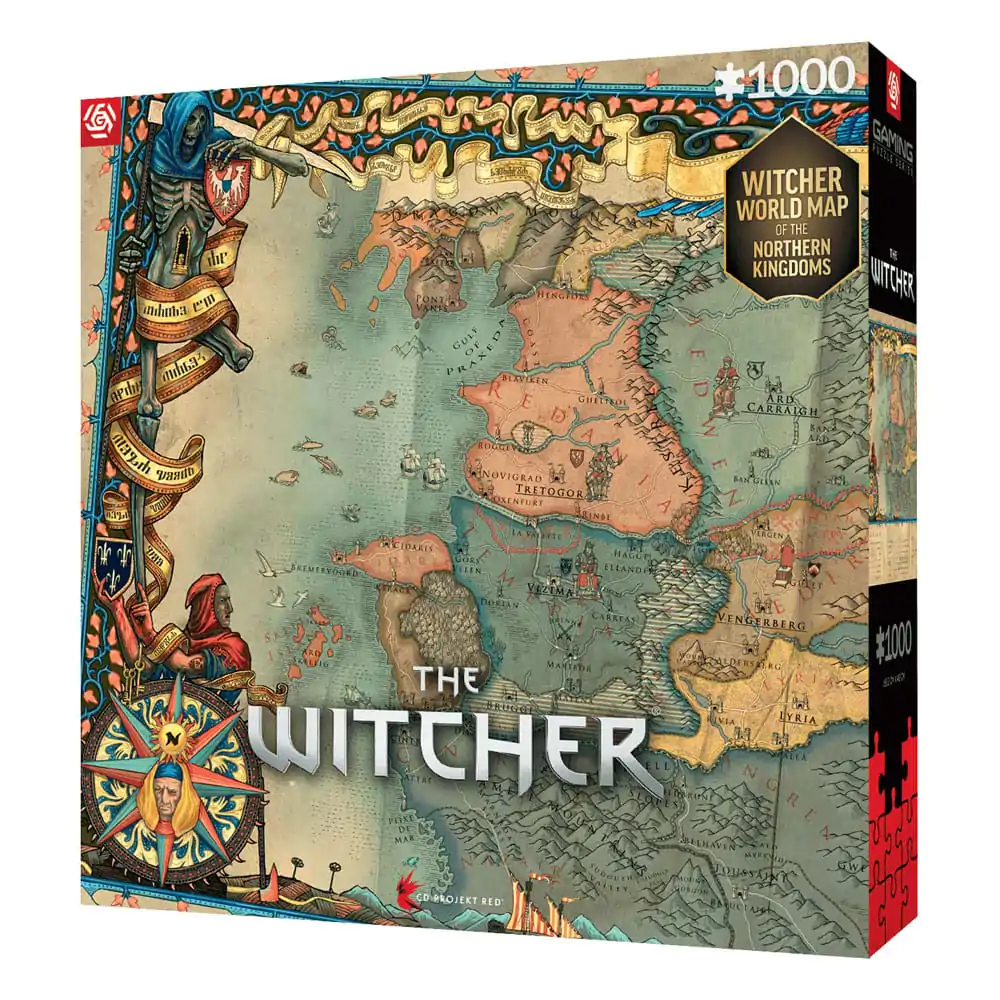 The Witcher 3 Gaming The Northern Kingdoms puzzle (1000 darab) termékfotó