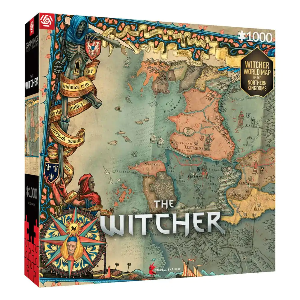 The Witcher 3 Gaming The Northern Kingdoms puzzle (1000 darab) termékfotó