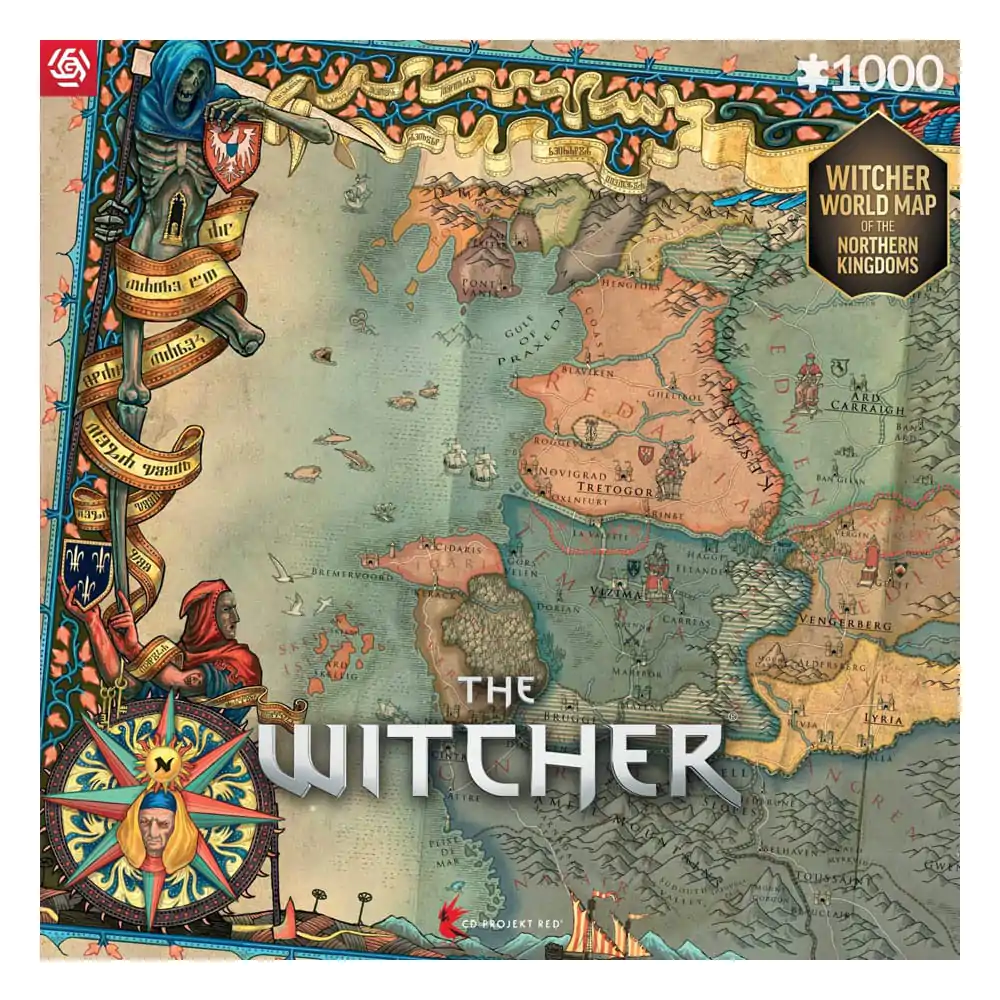 The Witcher 3 Gaming The Northern Kingdoms puzzle (1000 darab) termékfotó