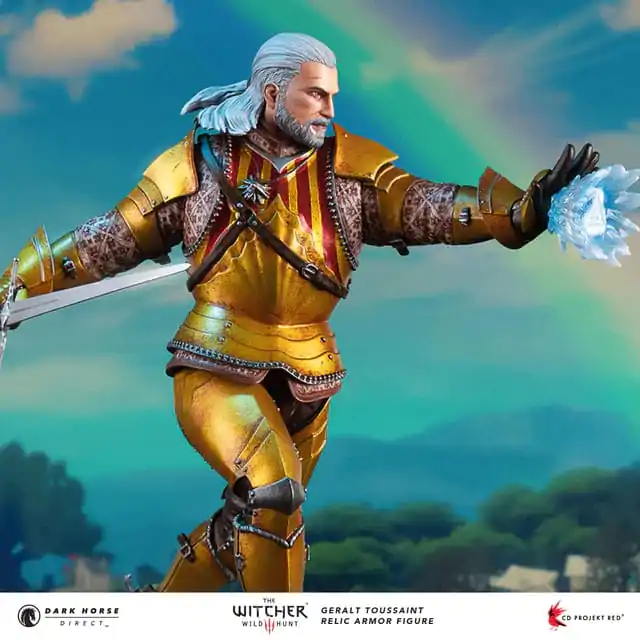 The Witcher 3 PVC Statue Geralt Toussaint Relic Armor 20 cm termékfotó