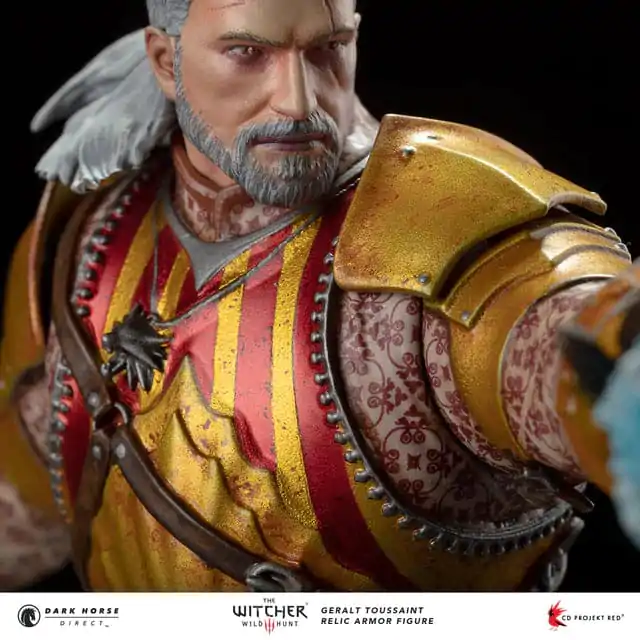 The Witcher 3 PVC Statue Geralt Toussaint Relic Armor 20 cm termékfotó