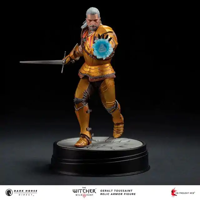 The Witcher 3 PVC Statue Geralt Toussaint Relic Armor 20 cm termékfotó