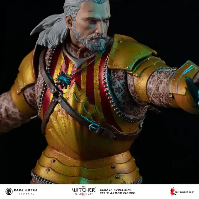 The Witcher 3 PVC Statue Geralt Toussaint Relic Armor 20 cm termékfotó