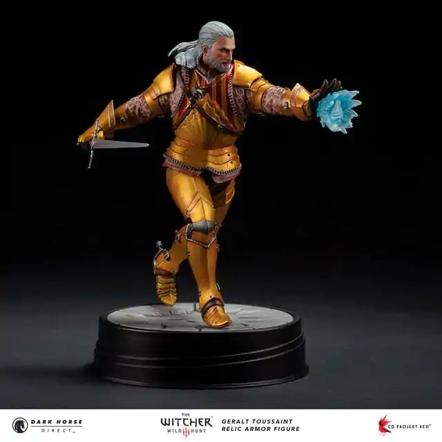 The Witcher 3 PVC Statue Geralt Toussaint Relic Armor 20 cm termékfotó