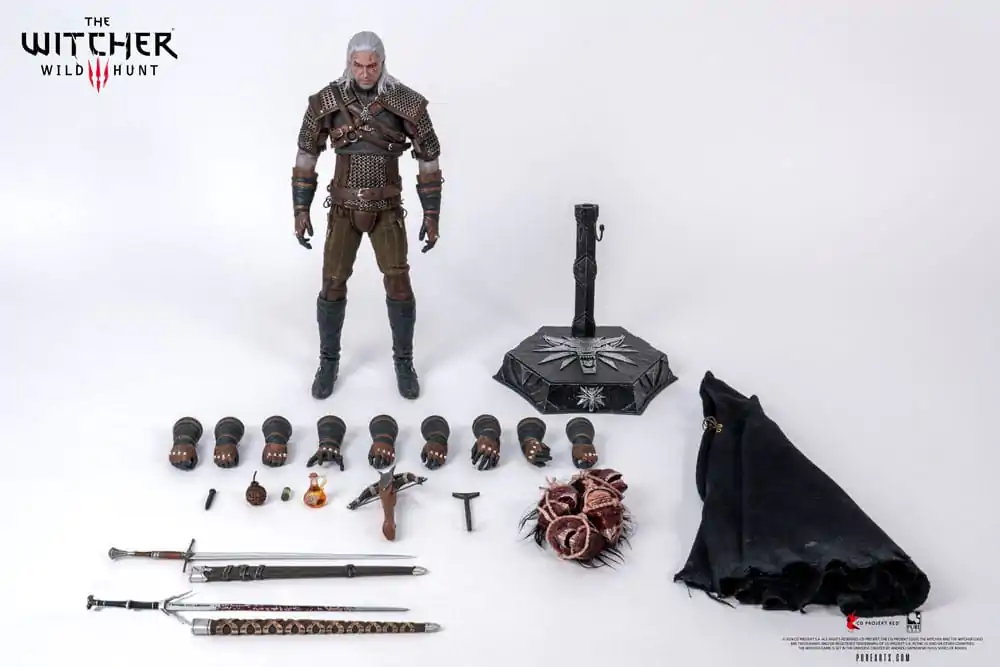 The Witcher 3: Wild Hunt 1/6 Geralt of Rivia akciófigura 30 cm termékfotó