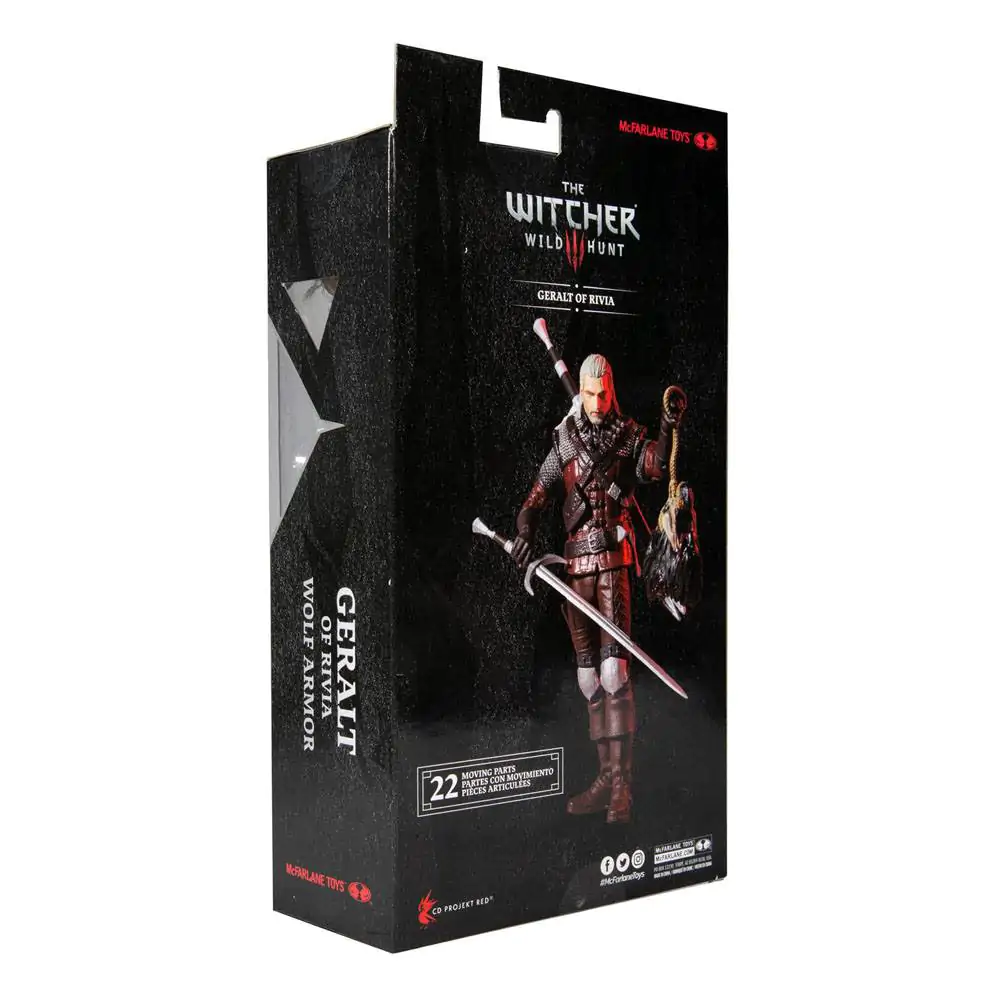 The Witcher 3: Wild Hunt Geralt of Rivia (Wolf Armor) akciófigura 18 cm termékfotó
