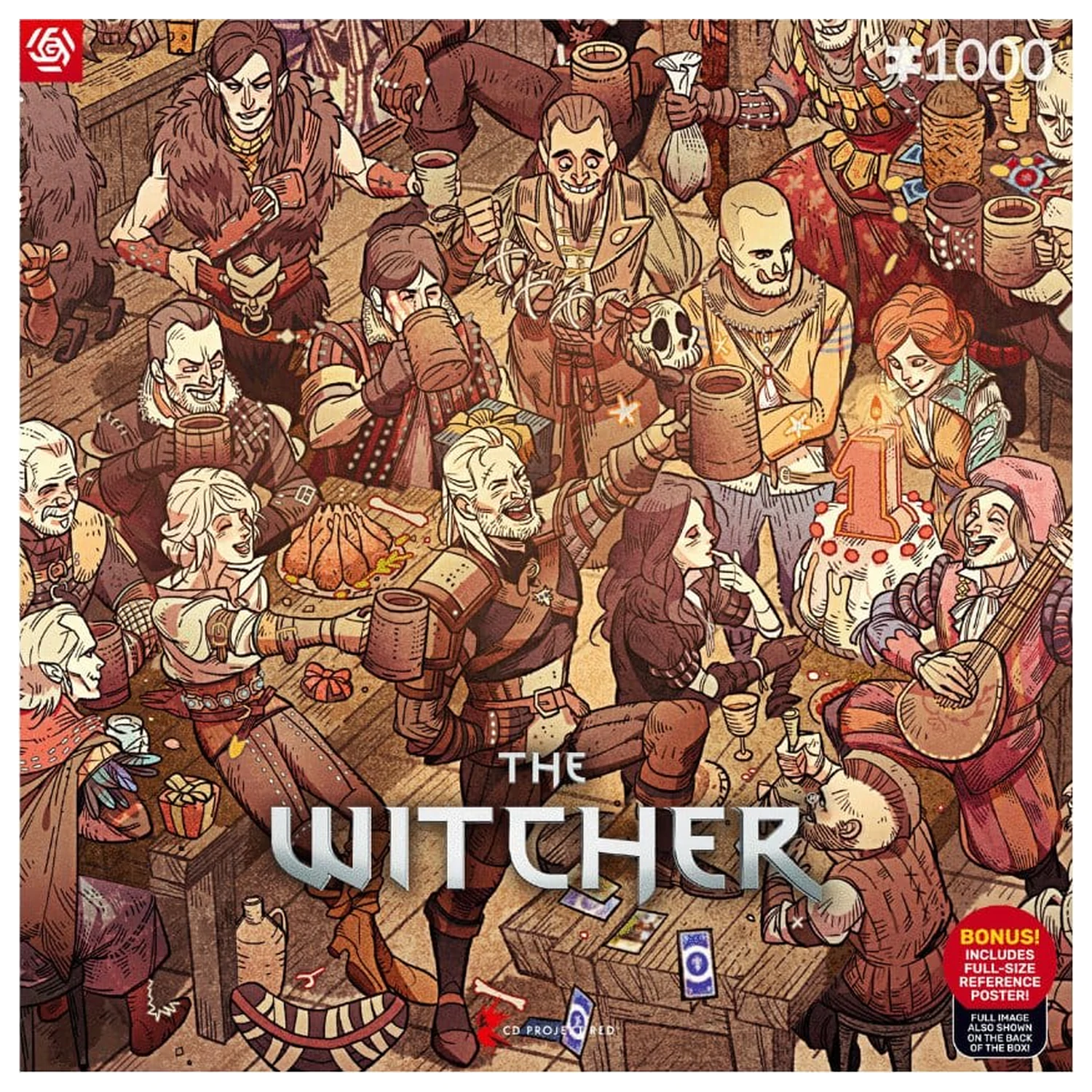 The Witcher Birthday puzzle (1000 darab) termékfotó