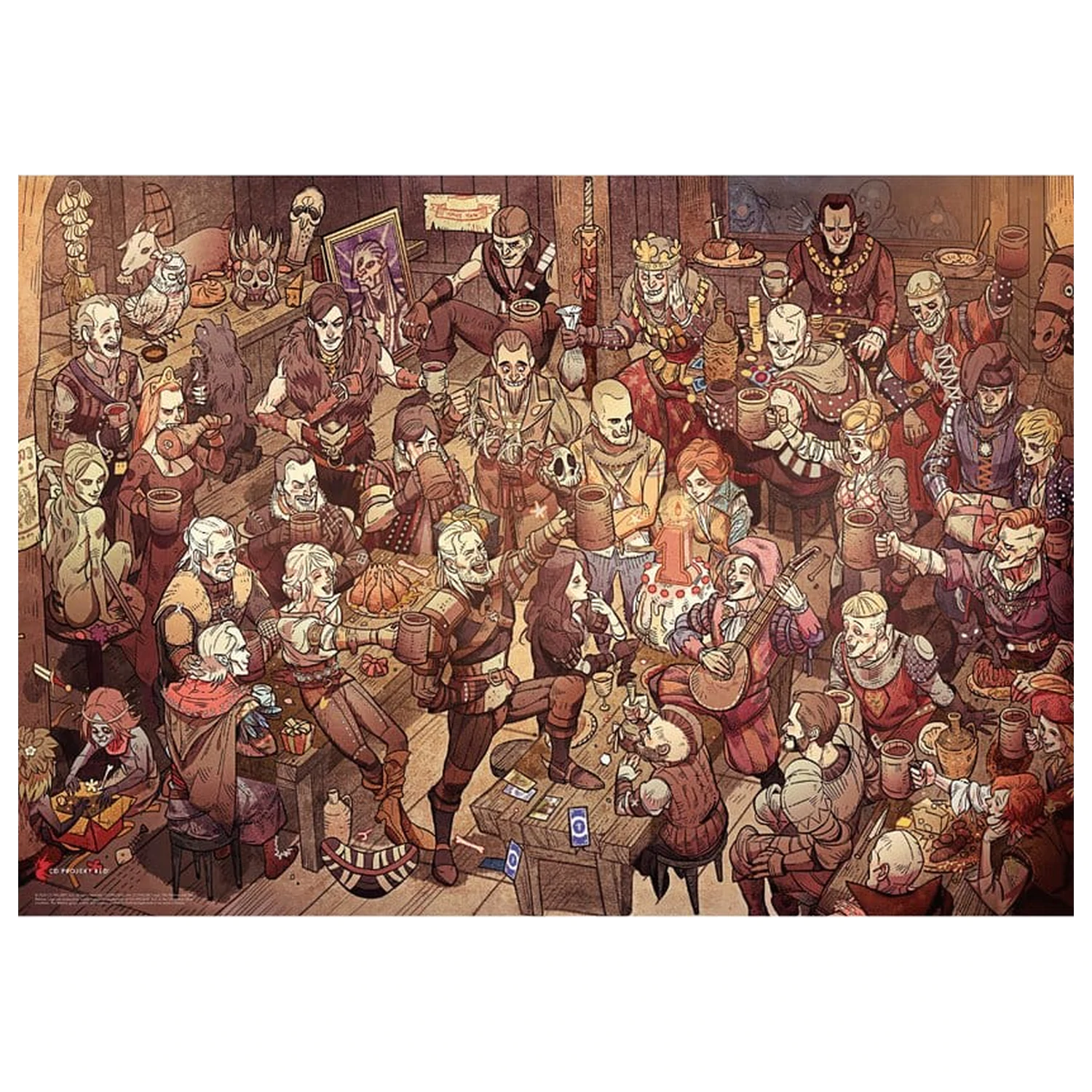 The Witcher Birthday puzzle (1000 darab) termékfotó