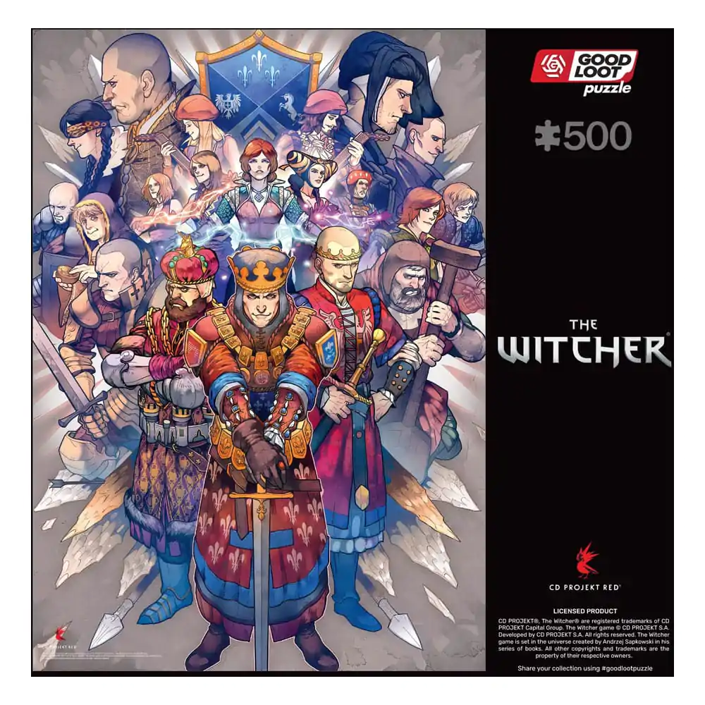 The Witcher Gaming Northern Realms puzzle (500 darab) termékfotó