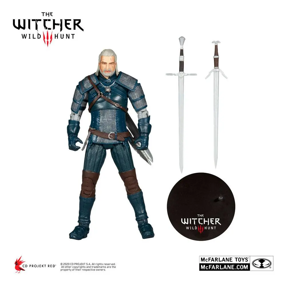 The Witcher Geralt of Rivia (Viper Armor: Teal Dye) akciófigura 18 cm termékfotó