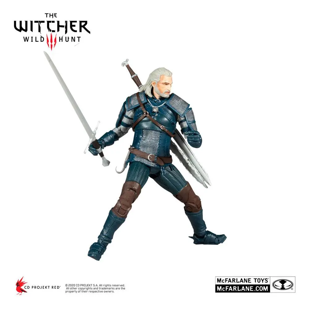 The Witcher Geralt of Rivia (Viper Armor: Teal Dye) akciófigura 18 cm termékfotó