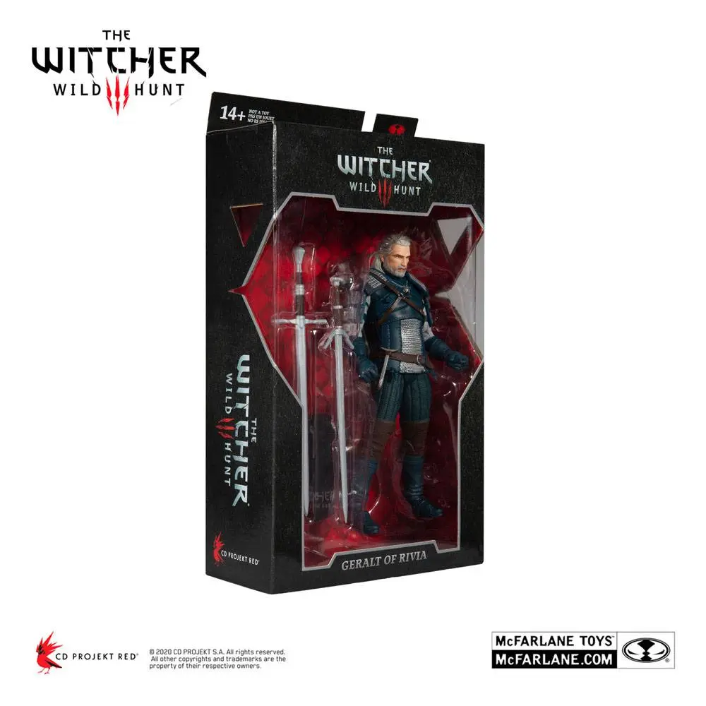 The Witcher Geralt of Rivia (Viper Armor: Teal Dye) akciófigura 18 cm termékfotó