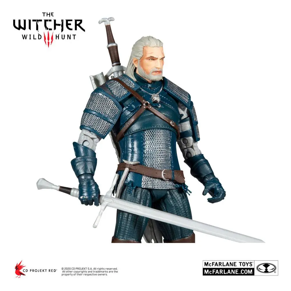 The Witcher Geralt of Rivia (Viper Armor: Teal Dye) akciófigura 18 cm termékfotó