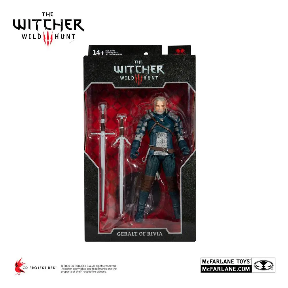 The Witcher Geralt of Rivia (Viper Armor: Teal Dye) akciófigura 18 cm termékfotó