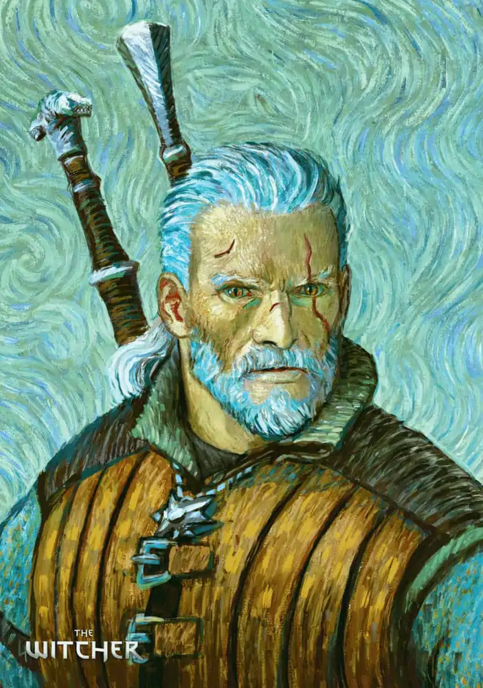 The Witcher III: Wild Hunt Game Art Chronicles Geralt inspired by Vincent van Gogh puzzle (1000 darab) termékfotó