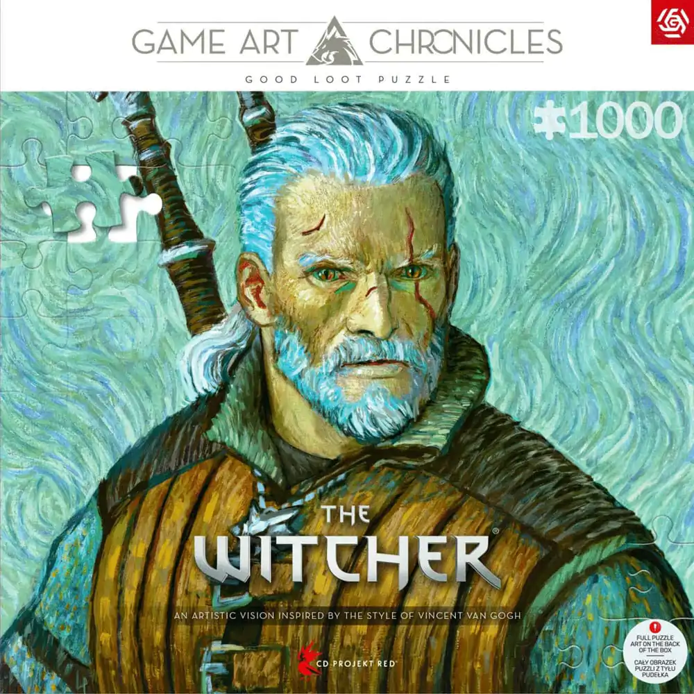 The Witcher III: Wild Hunt Game Art Chronicles Geralt inspired by Vincent van Gogh puzzle (1000 darab) termékfotó