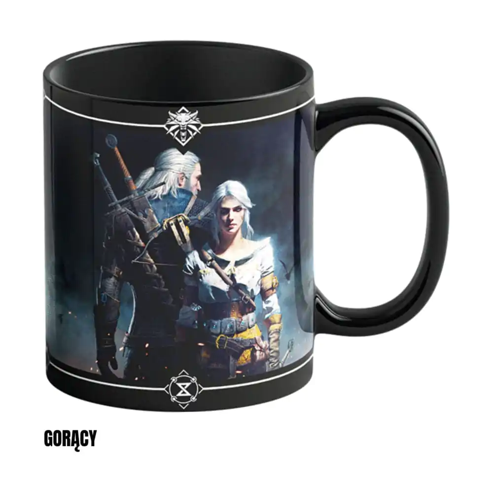 The Witcher III: Wild Hunt Geralt & Ciri hőre változó bögre 480 ml termékfotó