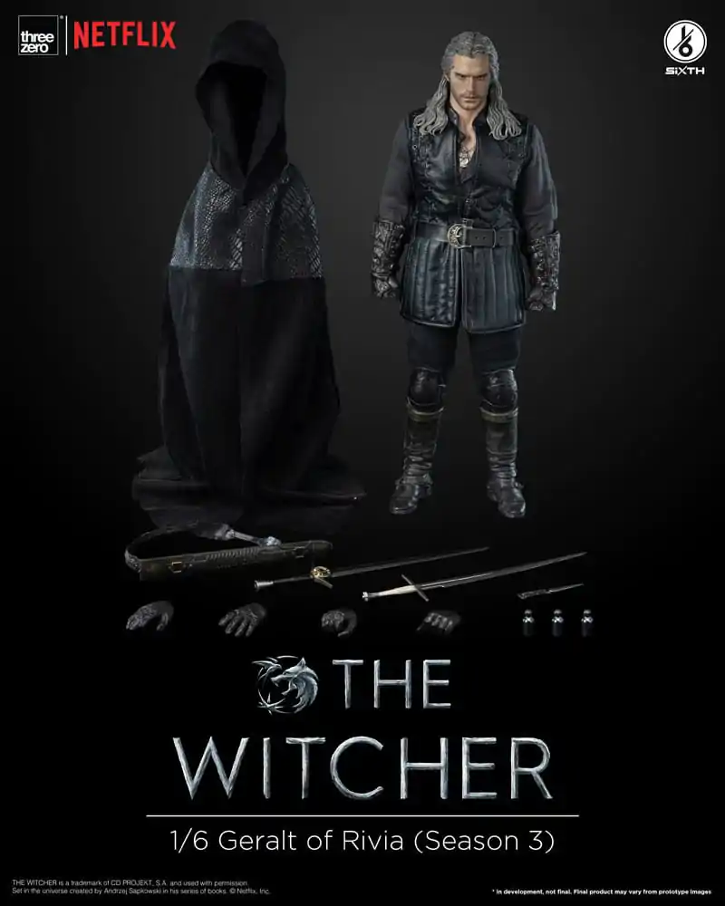 The Witcher Season 3 1/6 Geralt of Rivia akciófigura 31 cm termékfotó