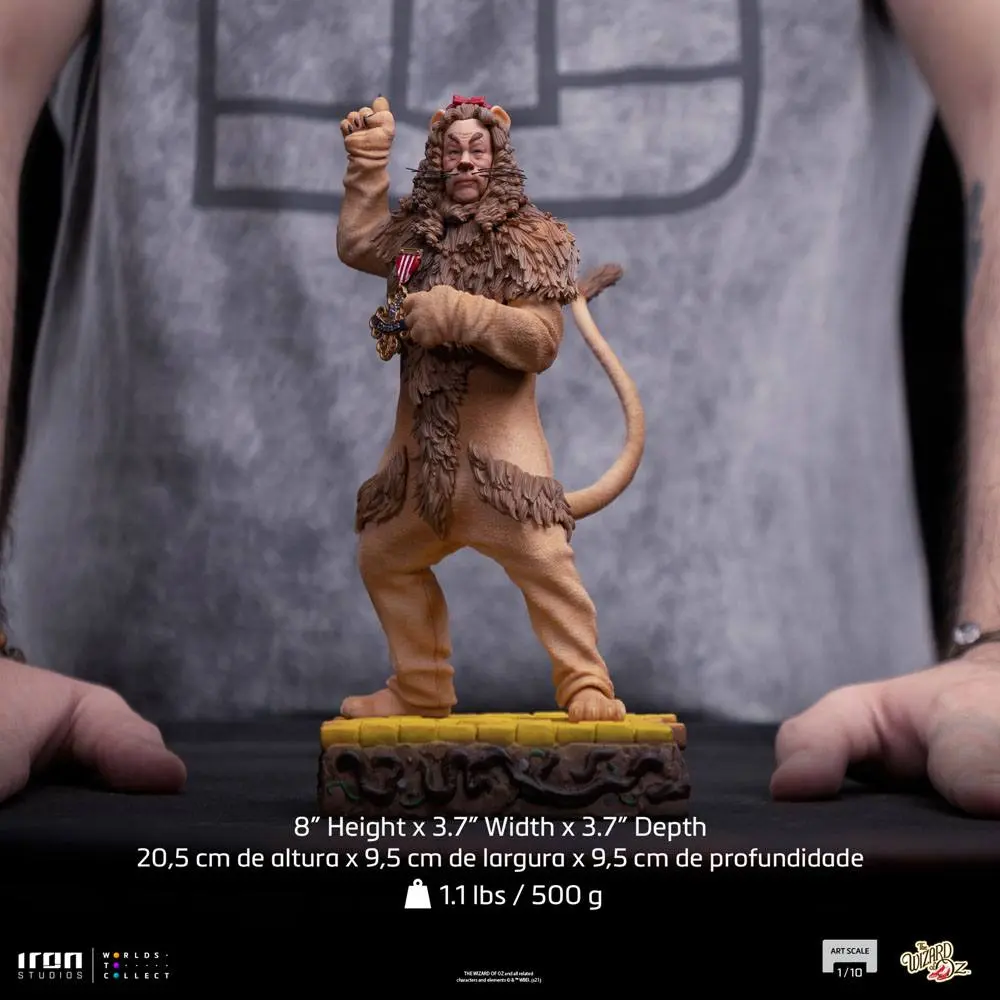 The Wizard of Oz Art Scale 1/10 Cowardly Lion szobor figura 20 cm termékfotó