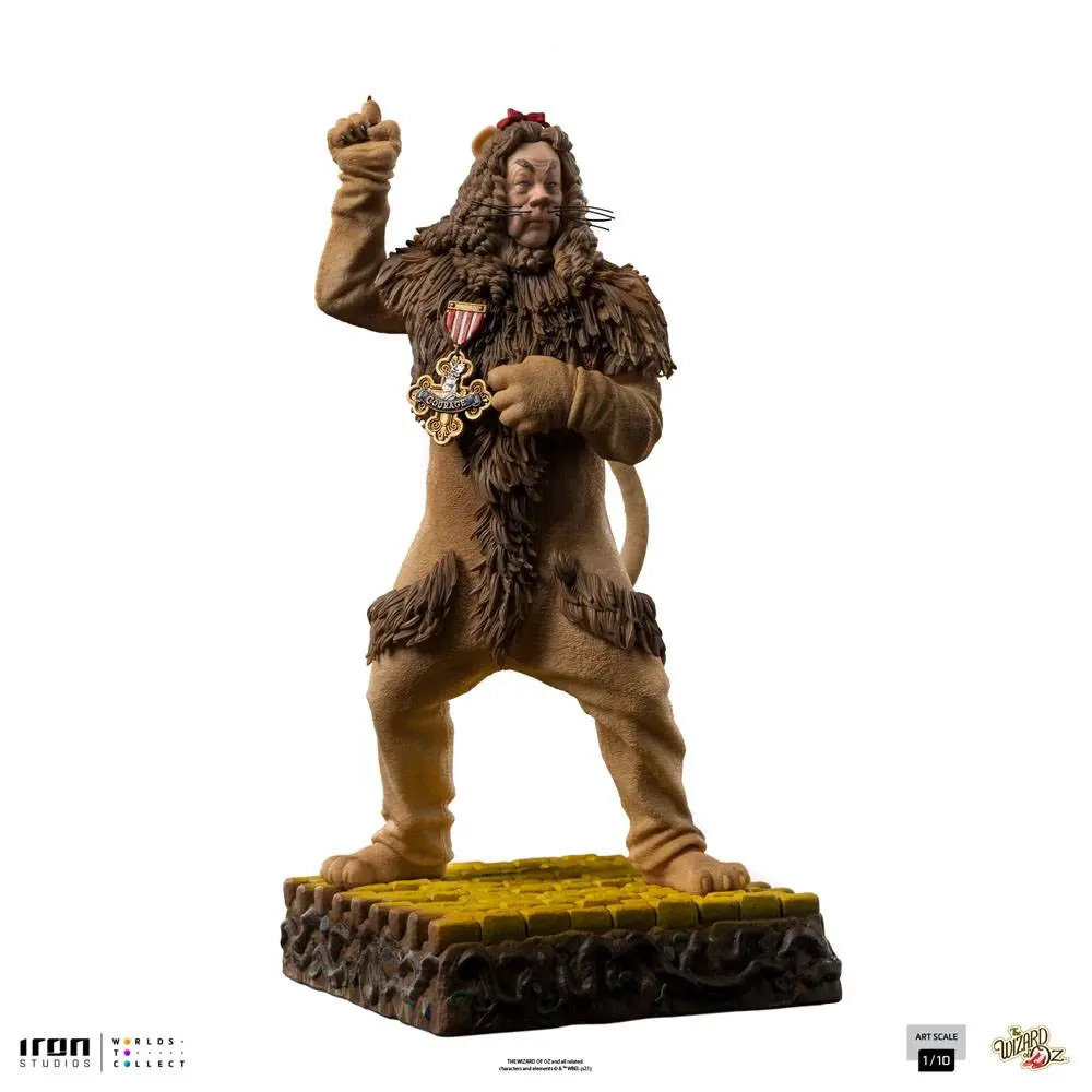 The Wizard of Oz Art Scale 1/10 Cowardly Lion szobor figura 20 cm termékfotó