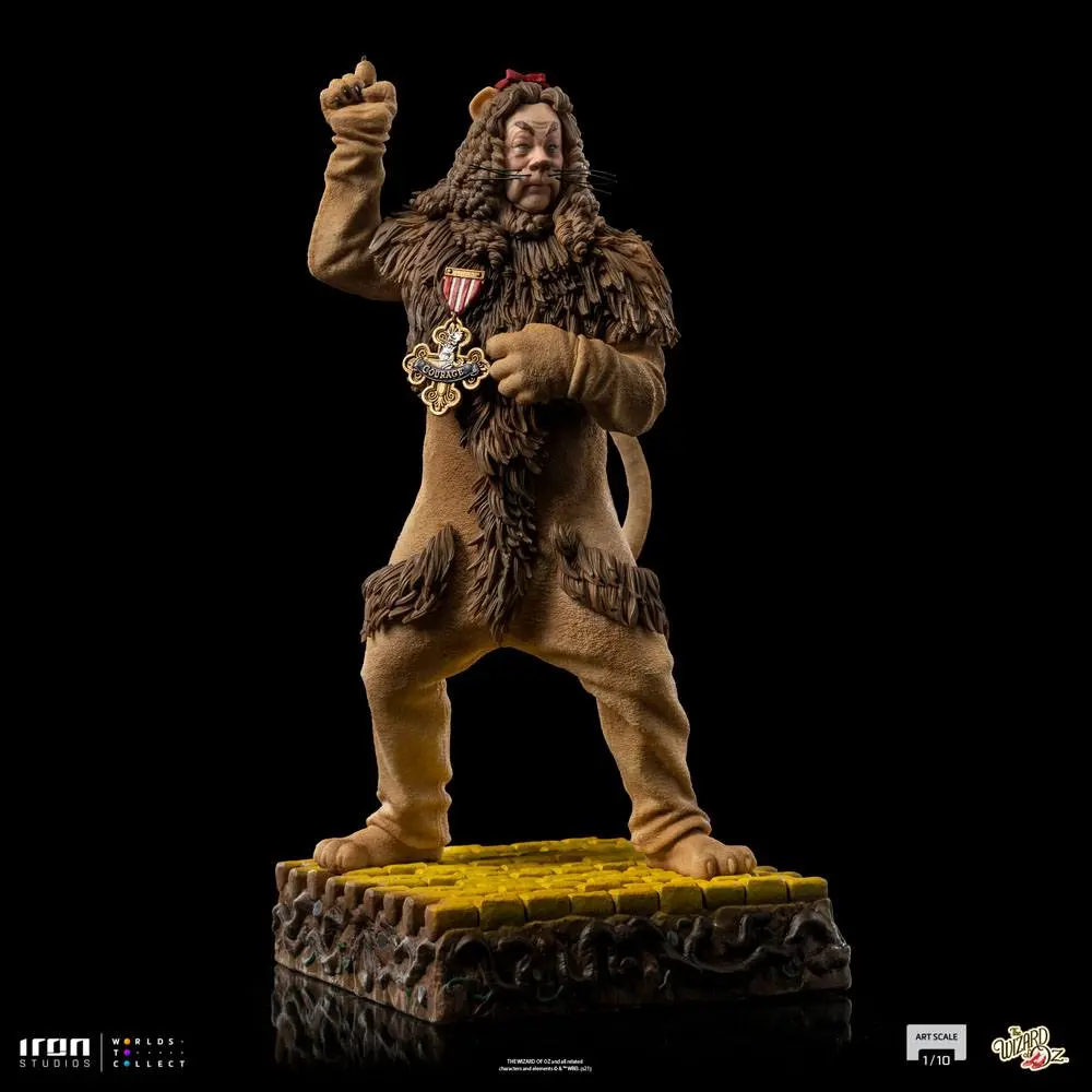 The Wizard of Oz Art Scale 1/10 Cowardly Lion szobor figura 20 cm termékfotó