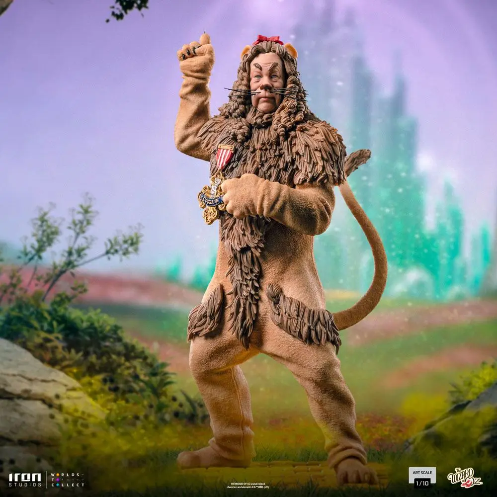 The Wizard of Oz Art Scale 1/10 Cowardly Lion szobor figura 20 cm termékfotó