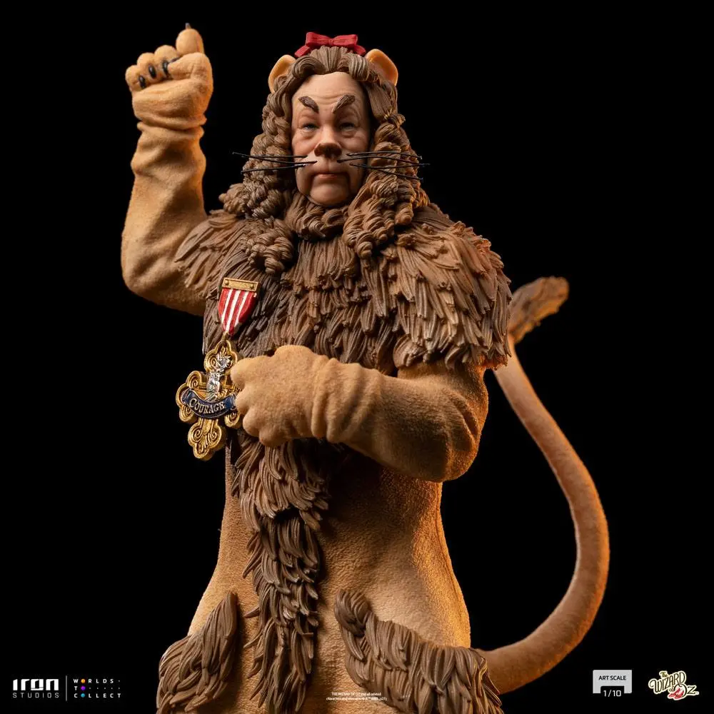 The Wizard of Oz Art Scale 1/10 Cowardly Lion szobor figura 20 cm termékfotó