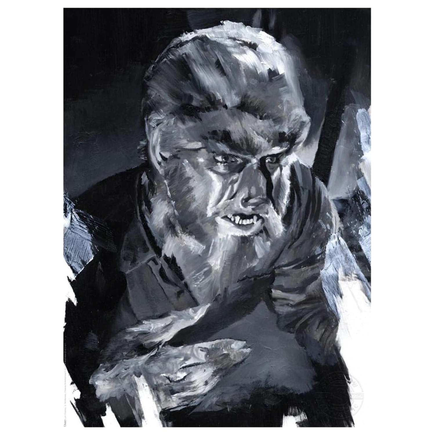 The Wolf Man Art Print The Wolf Man by Chris Valentine 41 x 31 cm - keretezetlen vászonkép termékfotó