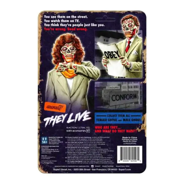 They Live ReAction Wave 02 Female Ghoul (Glow) akciófigura 10 cm termékfotó