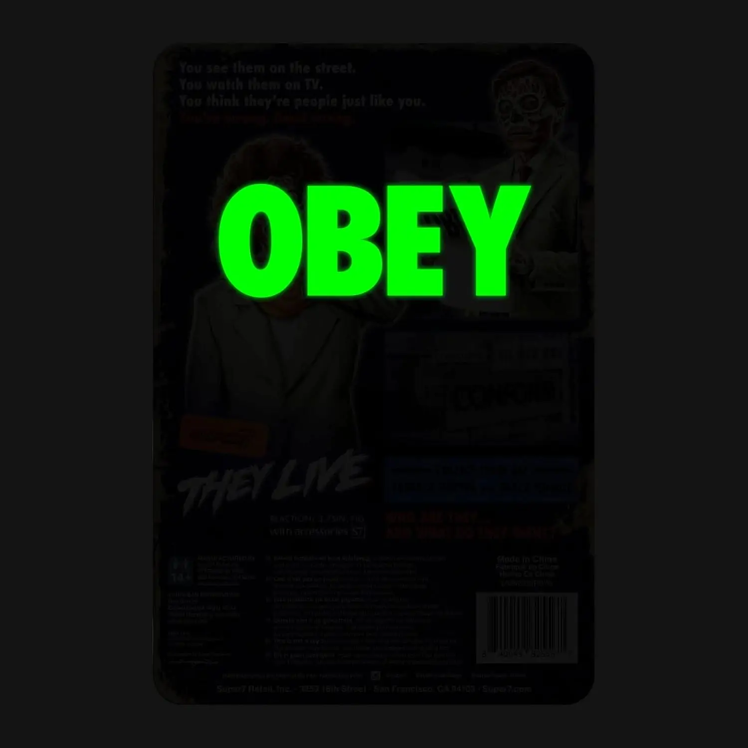They Live ReAction Wave 02 Male Ghoul (Glow) akciófigura 10 cm termékfotó