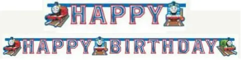 Thomas and Friends Happy Birthday felirat 180 cm termékfotó