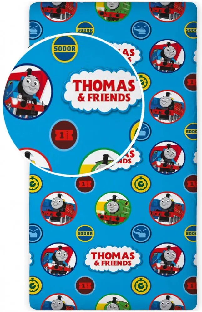 Thomas és barátai gumis lepedő 90*200 cm termékfotó