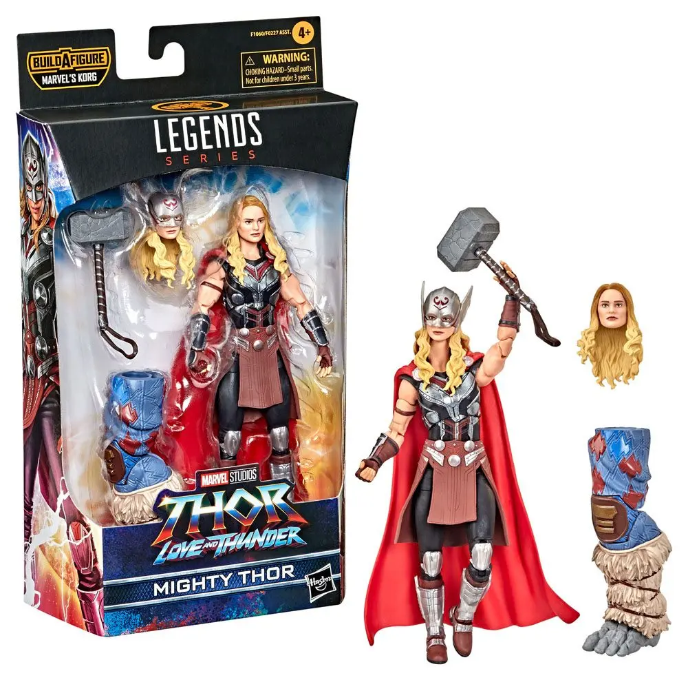 Thor: Love and Thunder Marvel Legends Series 2022 Marvel's Korg BAF #1: Mighty Thor akciófigura 15 cm termékfotó