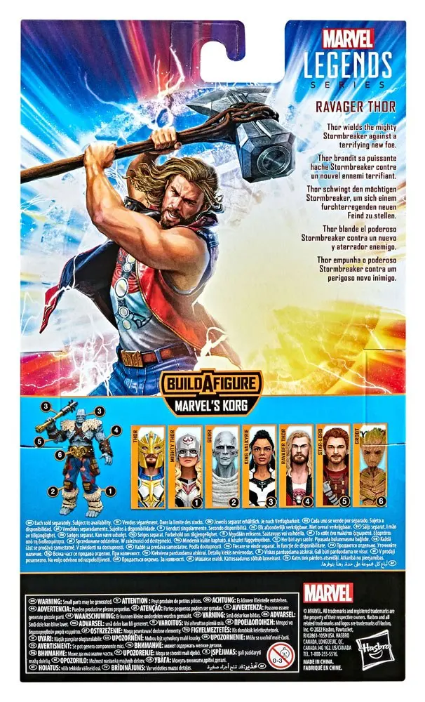 Thor: Love and Thunder Marvel Legends Series 2022 Marvel's Korg BAF #4: Ravager Thor akciófigura 15 cm termékfotó