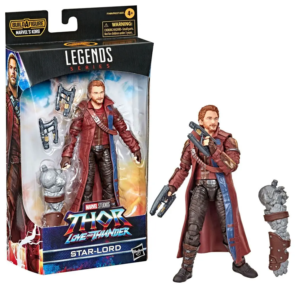 Thor: Love and Thunder Marvel Legends Series 2022 Marvel's Korg BAF #5: Star-Lord akciófigura 15 cm termékfotó