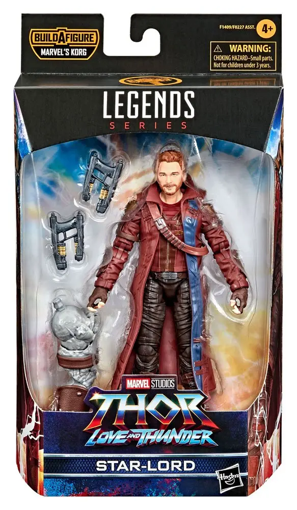 Thor: Love and Thunder Marvel Legends Series 2022 Marvel's Korg BAF #5: Star-Lord akciófigura 15 cm termékfotó